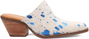 Dingo Womens Cash Cow Mule Clogs Casual - Blue, White