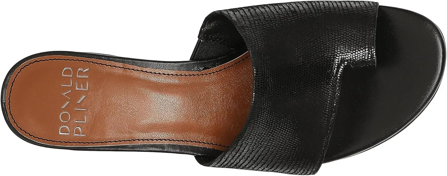 Donald Pliner Women’s NAIA Dress Sandal – 1.75” Heel, Comfortable Mule Sandals for Women, Dress Sandals with Toe Ring, Open Toe Shoes for Women, Slip-On Sandals