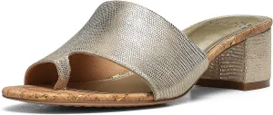 Donald Pliner Women’s NAIA Dress Sandal – 1.75” Heel, Comfortable Mule Sandals for Women, Dress Sandals with Toe Ring, Open Toe Shoes for Women, Slip-On Sandals