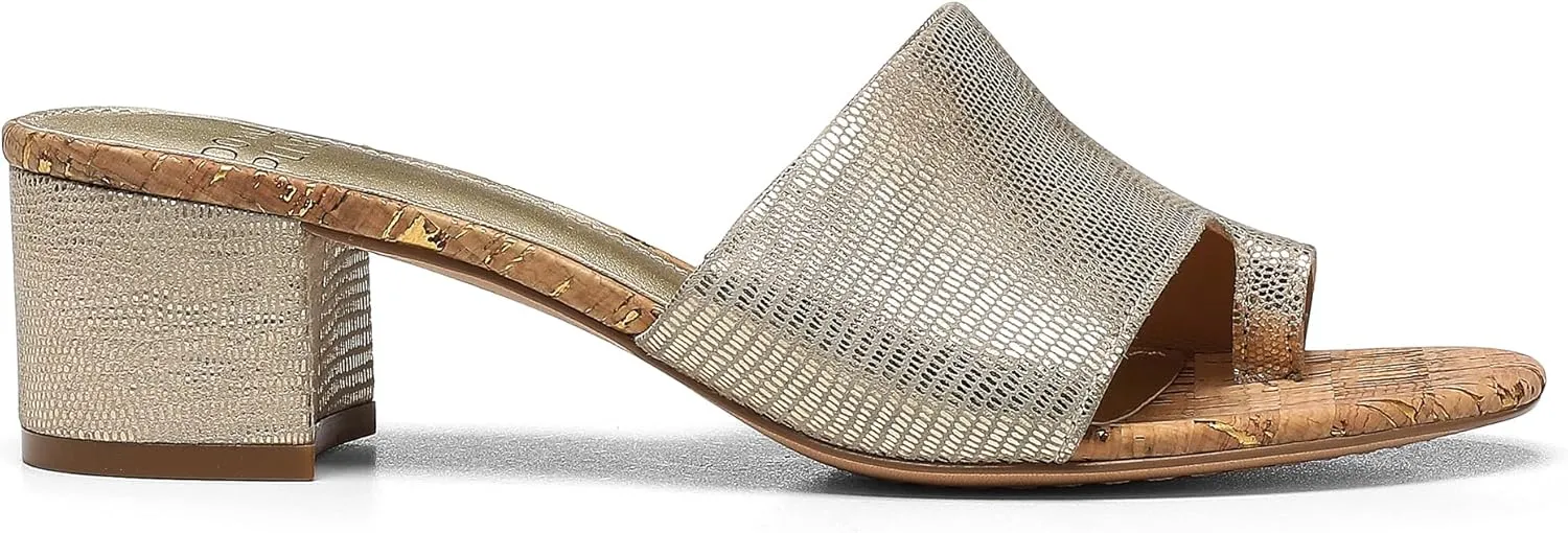 Donald Pliner Women’s NAIA Dress Sandal – 1.75” Heel, Comfortable Mule Sandals for Women, Dress Sandals with Toe Ring, Open Toe Shoes for Women, Slip-On Sandals
