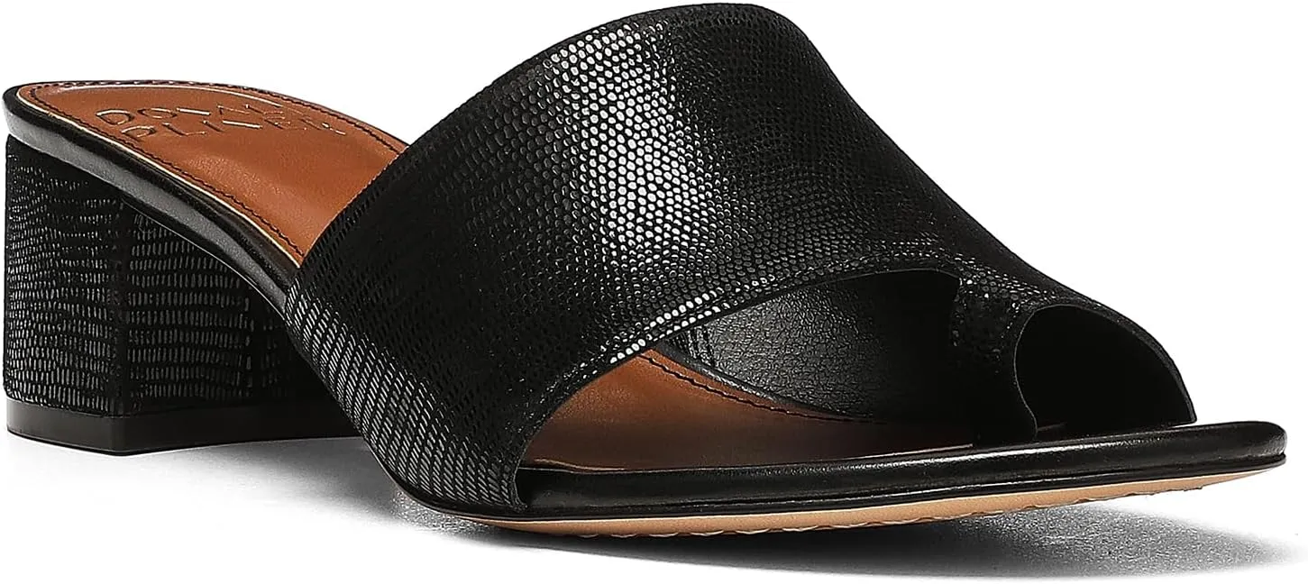 Donald Pliner Women’s NAIA Dress Sandal – 1.75” Heel, Comfortable Mule Sandals for Women, Dress Sandals with Toe Ring, Open Toe Shoes for Women, Slip-On Sandals