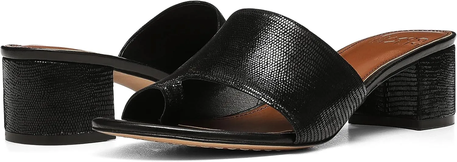 Donald Pliner Women’s NAIA Dress Sandal – 1.75” Heel, Comfortable Mule Sandals for Women, Dress Sandals with Toe Ring, Open Toe Shoes for Women, Slip-On Sandals