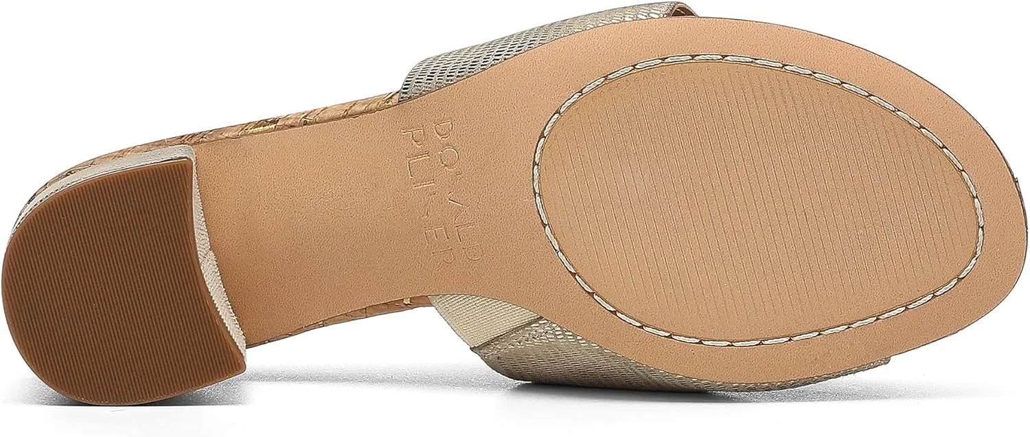 Donald Pliner Women’s NAIA Dress Sandal – 1.75” Heel, Comfortable Mule Sandals for Women, Dress Sandals with Toe Ring, Open Toe Shoes for Women, Slip-On Sandals