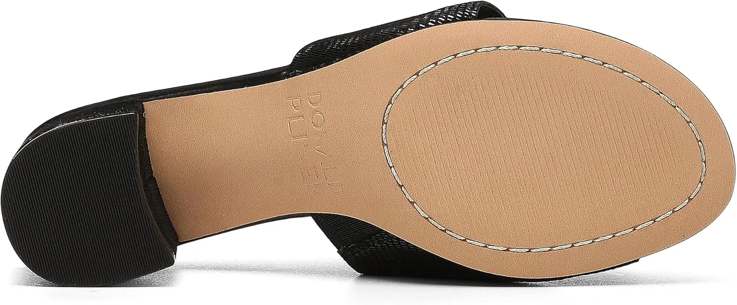 Donald Pliner Women’s NAIA Dress Sandal – 1.75” Heel, Comfortable Mule Sandals for Women, Dress Sandals with Toe Ring, Open Toe Shoes for Women, Slip-On Sandals