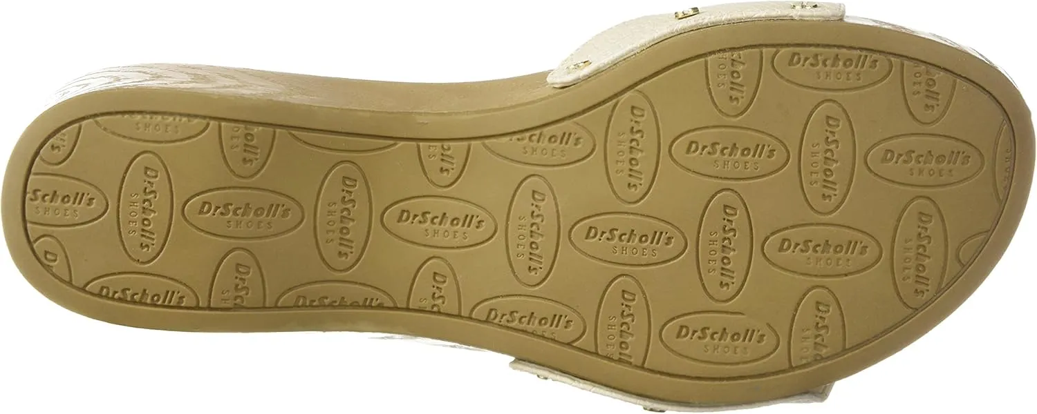 Dr. Scholl's Shoes Women's Classic Sandal Faux Wood Slide Sandal