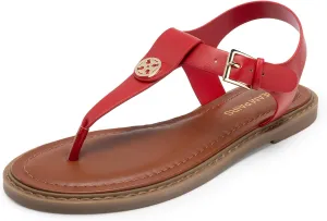 DREAM PAIRS Dressy T-Strap Flat Thong Sandals for Women Comfort Roman Gladiator Casual Summer Beach Flip Flop Shoes with Adjustable Back Ankle Strap