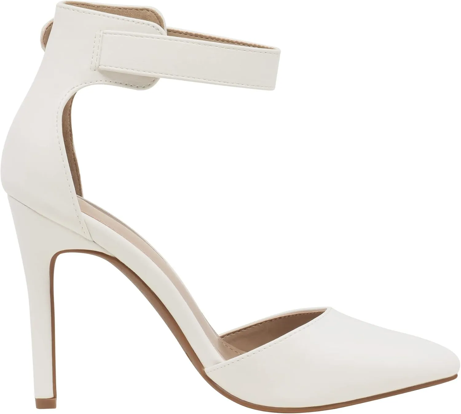 DREAM PAIRS Oppointed-Ankle Women's Pointed Toe Ankle Strap D'Orsay High Heel Stiletto Pumps Shoes