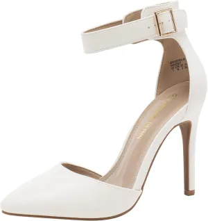 DREAM PAIRS Oppointed-Ankle Women's Pointed Toe Ankle Strap D'Orsay High Heel Stiletto Pumps Shoes
