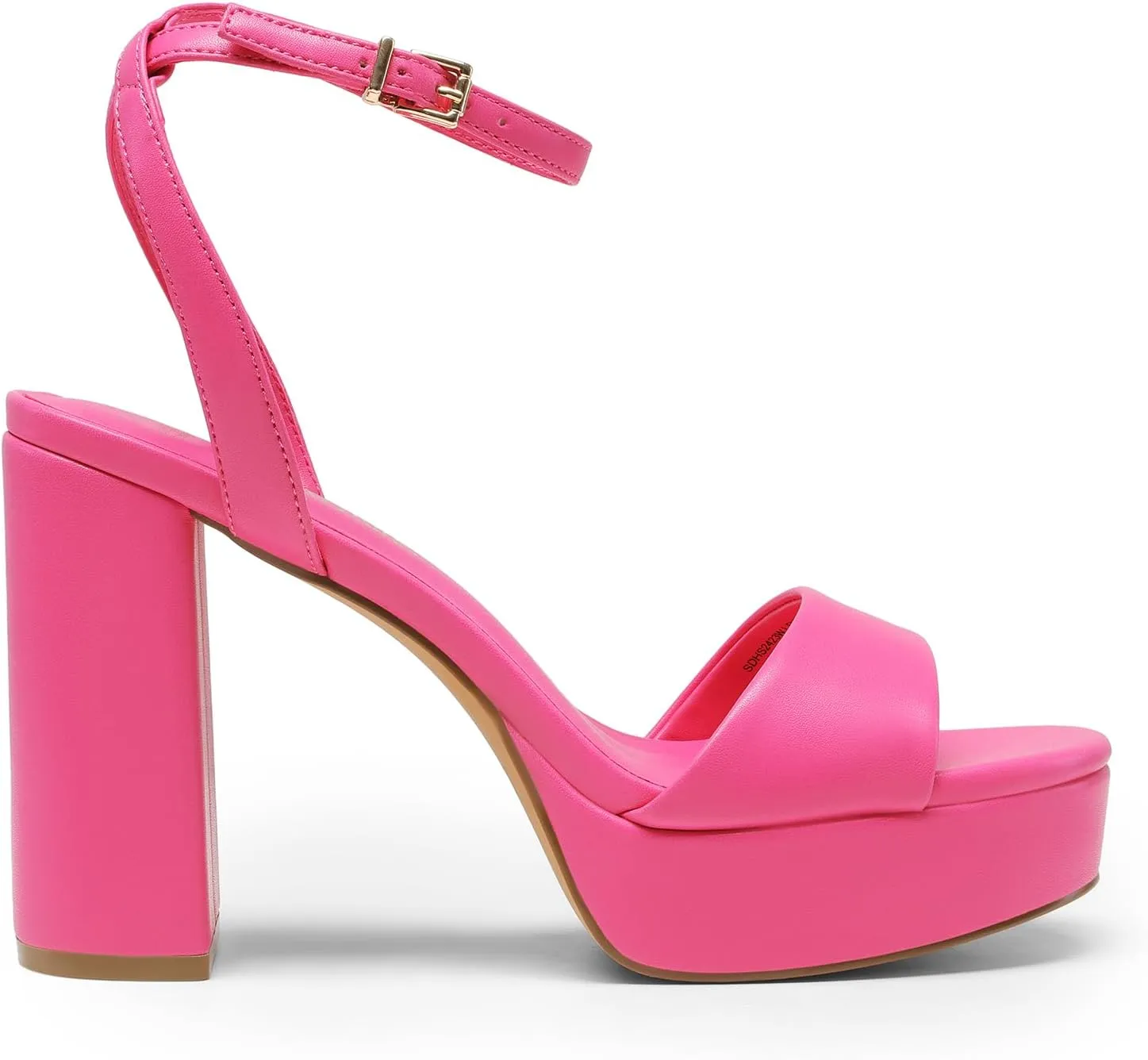 DREAM PAIRS Platform High Heels for Women Chunky Round Open Toe Ankle Strap Stylish Heeled Sandals for Party Prom Wedding