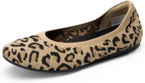 DREAM PAIRS Wide Ballet Flats Shoes for Women, Width Foldable Knit Women's Flats with Arch Support, Comfortable Shoes for Women Dressy Casual Work Office