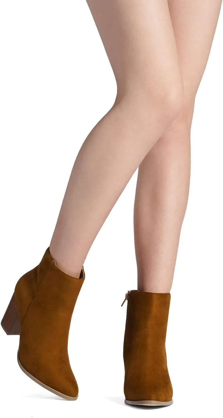 DREAM PAIRS Women's Ankle Boots Chunky Block Heel Booties