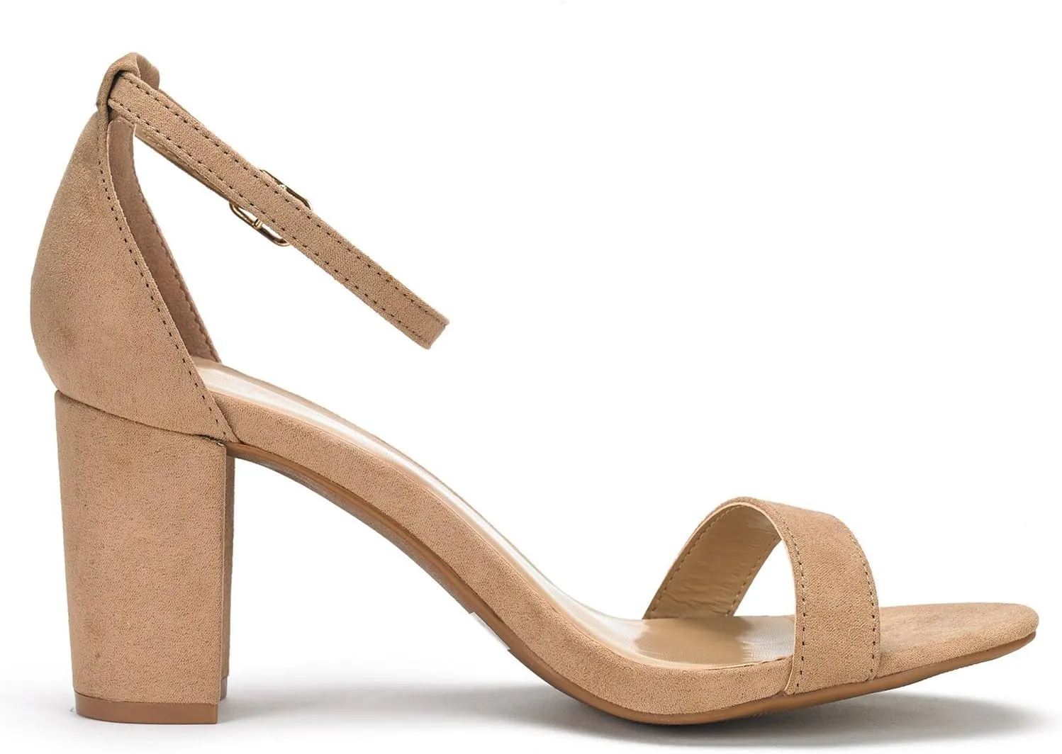 DREAM PAIRS Women's Chunk Low Heel Pump Sandals
