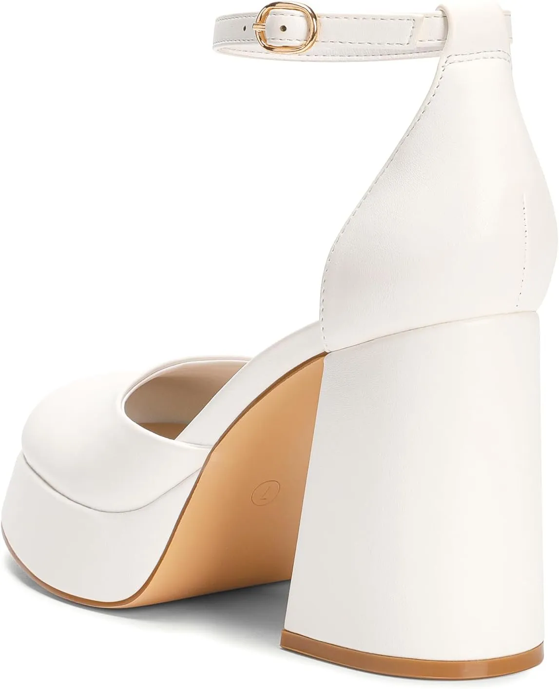 DREAM PAIRS Women's Chunky Platform High Heels Closed Toe Block Ankle Strap Dress Wedding Party Pumps Shoes
