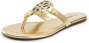 DREAM PAIRS Women's Flip Flops Comfortable Soft Cushion Slide Slip on Summer Beach Thong Flat Sandals