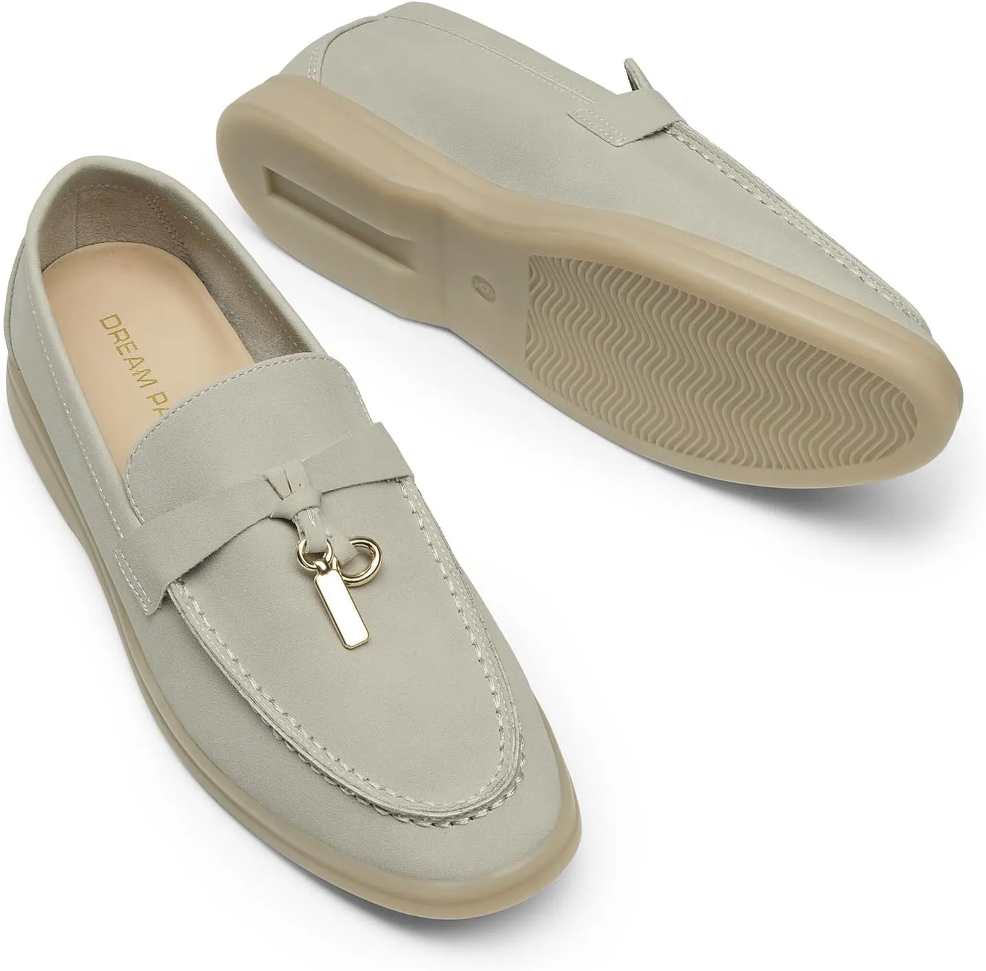 DREAM PAIRS Women's Loafers Suede Loafer Slip-on Comfortable Casual Dressy Business Work Shoes with Arch Support