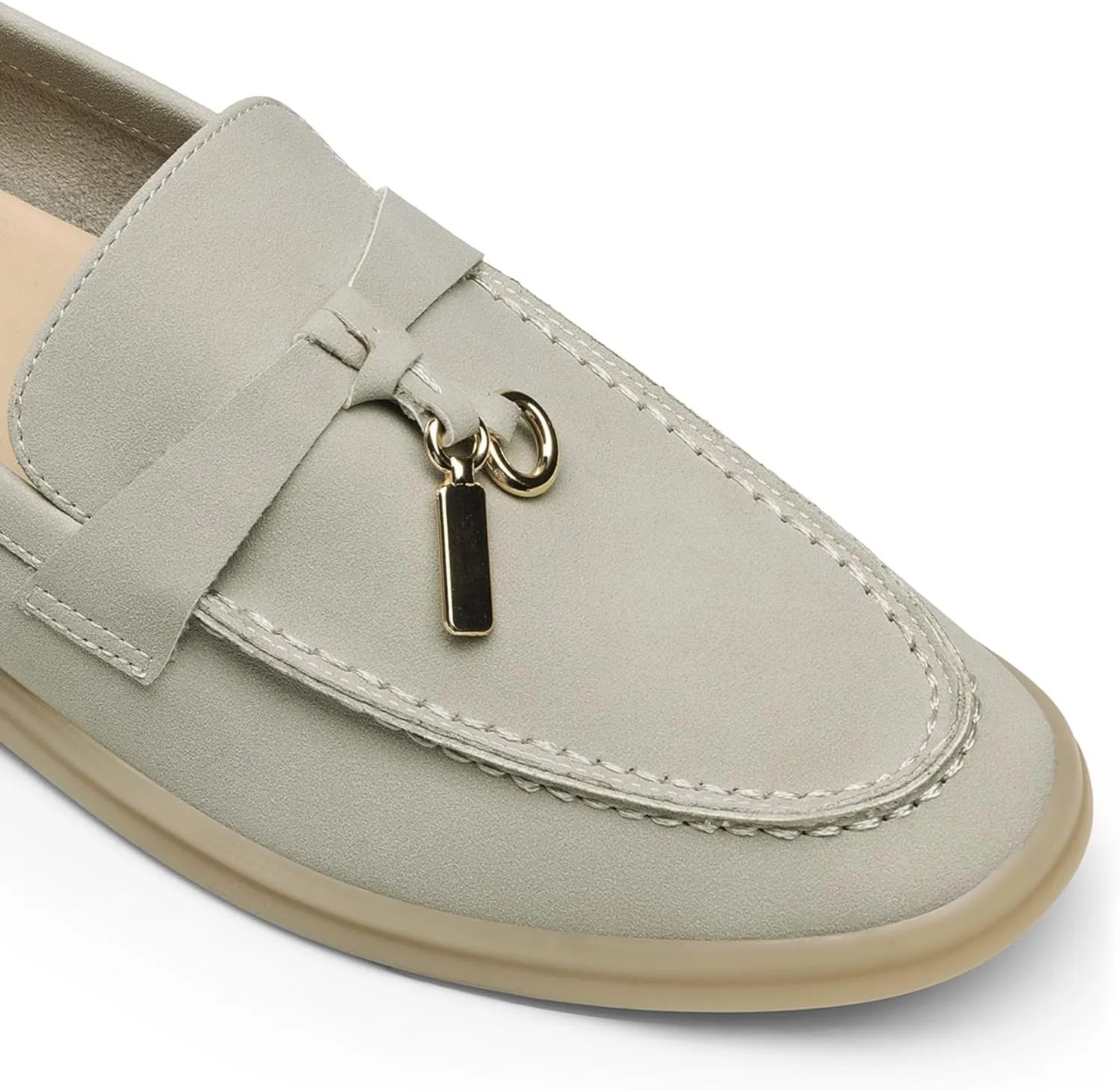 DREAM PAIRS Women's Loafers Suede Loafer Slip-on Comfortable Casual Dressy Business Work Shoes with Arch Support