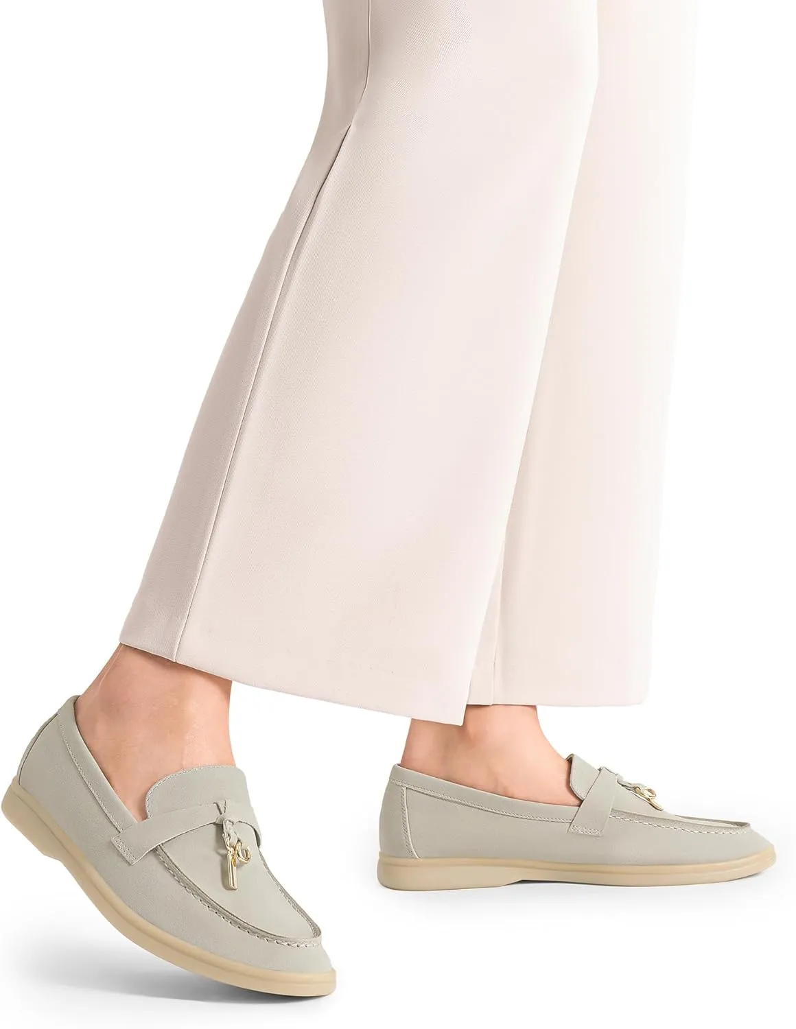 DREAM PAIRS Women's Loafers Suede Loafer Slip-on Comfortable Casual Dressy Business Work Shoes with Arch Support