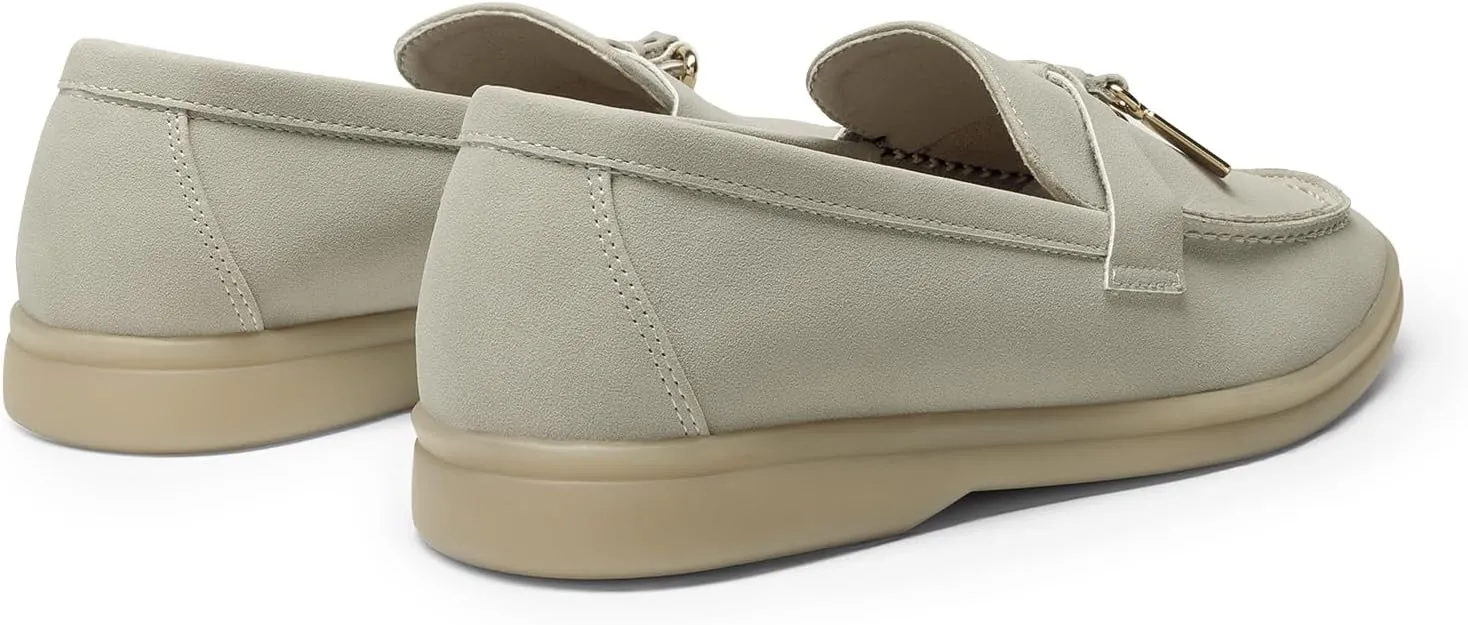 DREAM PAIRS Women's Loafers Suede Loafer Slip-on Comfortable Casual Dressy Business Work Shoes with Arch Support