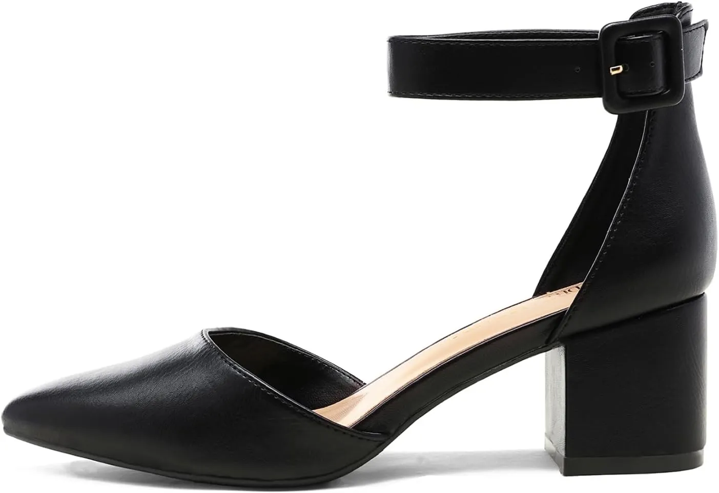DREAM PAIRS Women's Low Heel Pump Shoes