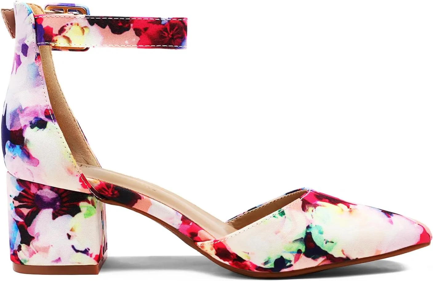 DREAM PAIRS Women's Low Heel Pump Shoes