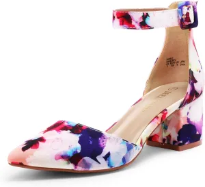 DREAM PAIRS Women's Low Heel Pump Shoes