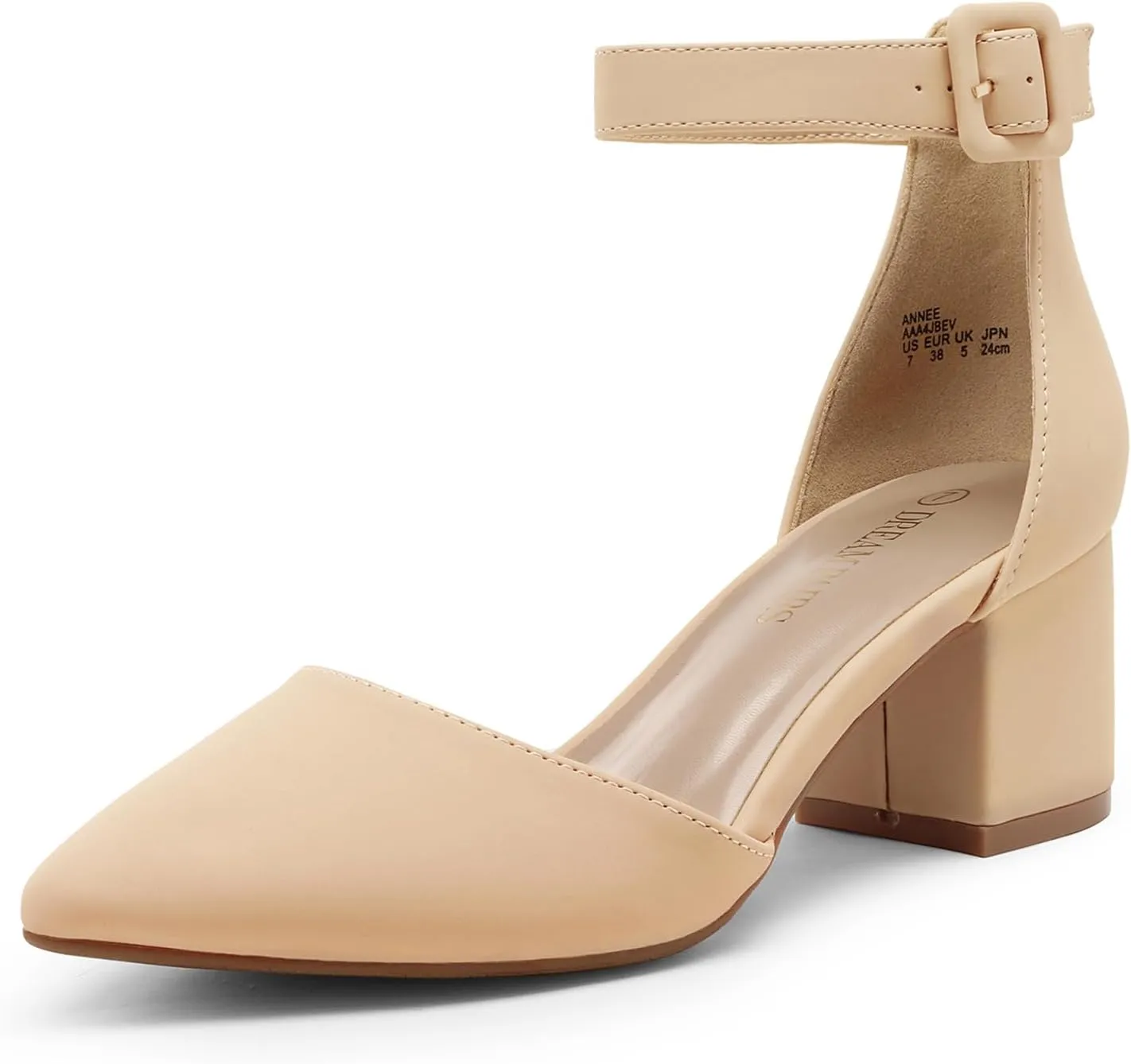 DREAM PAIRS Women's Low Heel Pump Shoes