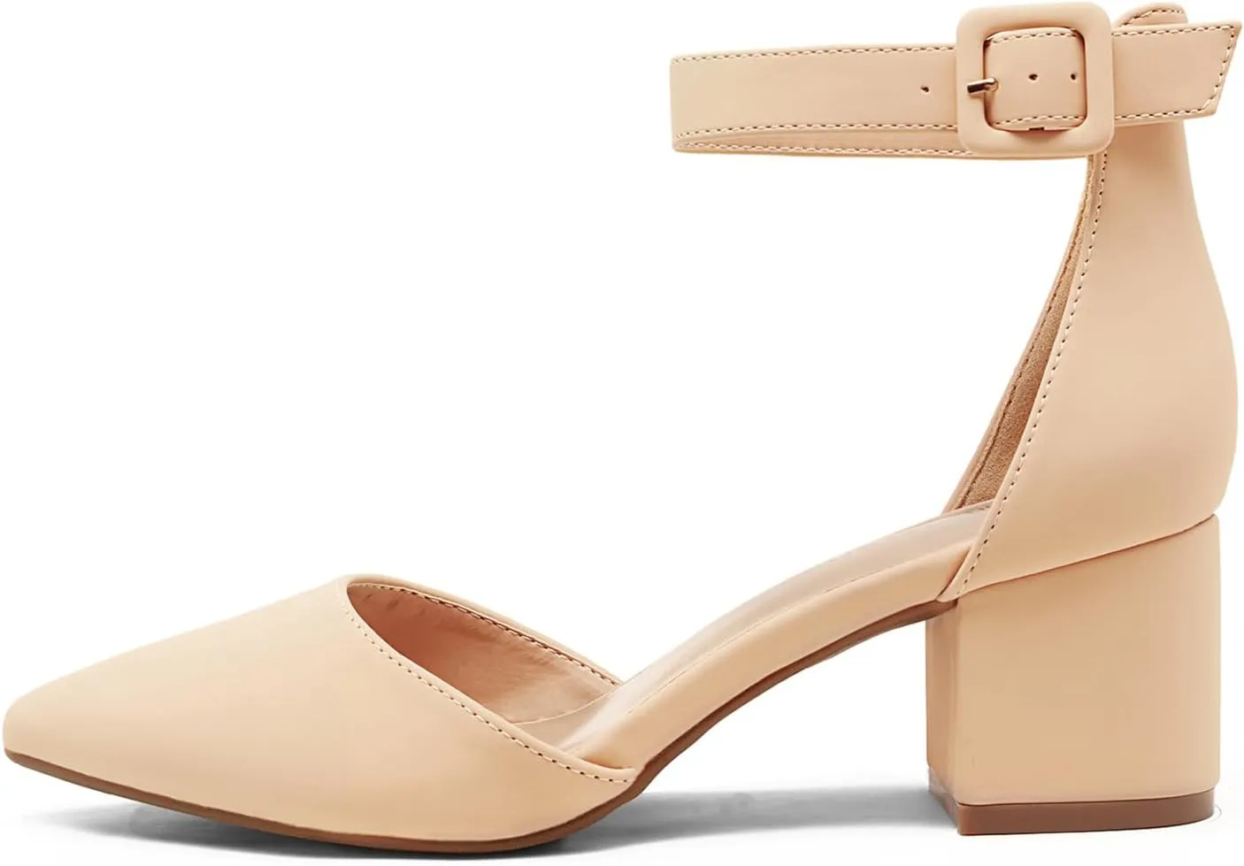 DREAM PAIRS Women's Low Heel Pump Shoes