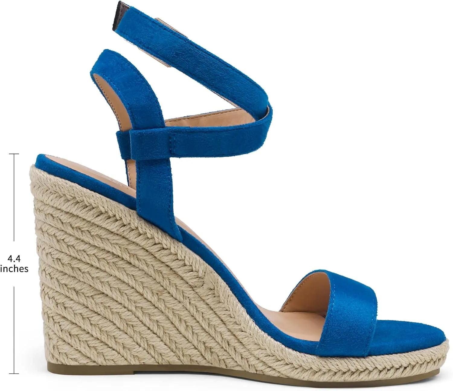 DREAM PAIRS Womens Open Toe Espadrilles Dressy Platform Sandals Buckle Ankle Strap Stylish Wedges Sandals