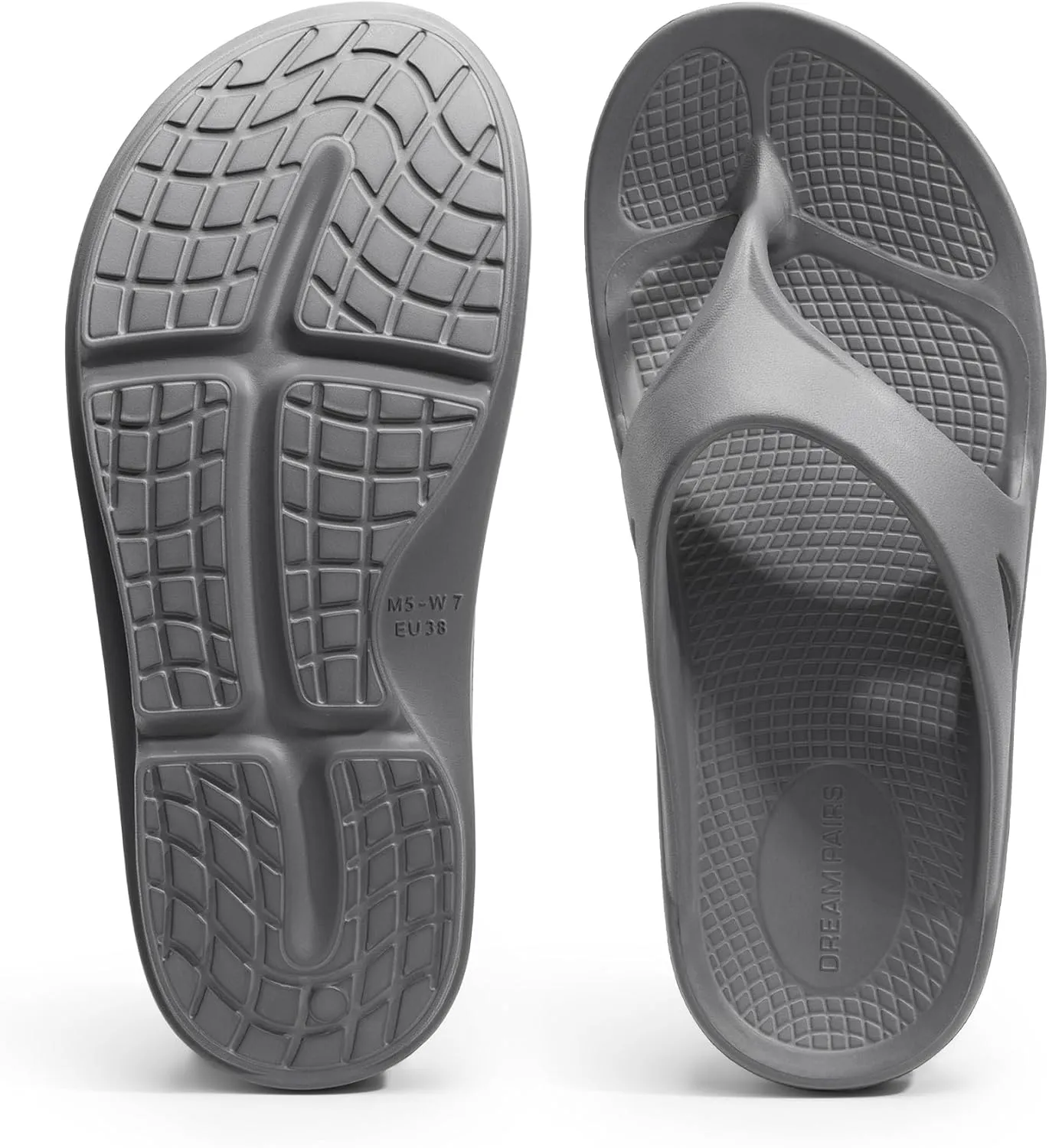 DREAM PAIRS Women's Sandals, Comfortable Arch Support Flip Flops for Summer