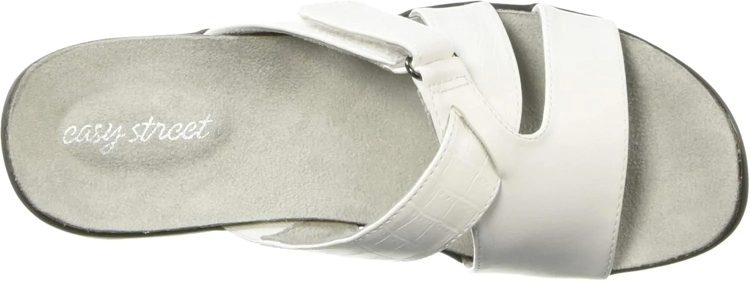 Easy Street Women's Frenzy Casual Sandal with Hook and Loop Closure