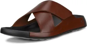 ECCO Men's Cozmo Two Band Cross Slide Sandal