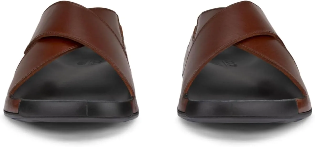 ECCO Men's Cozmo Two Band Cross Slide Sandal