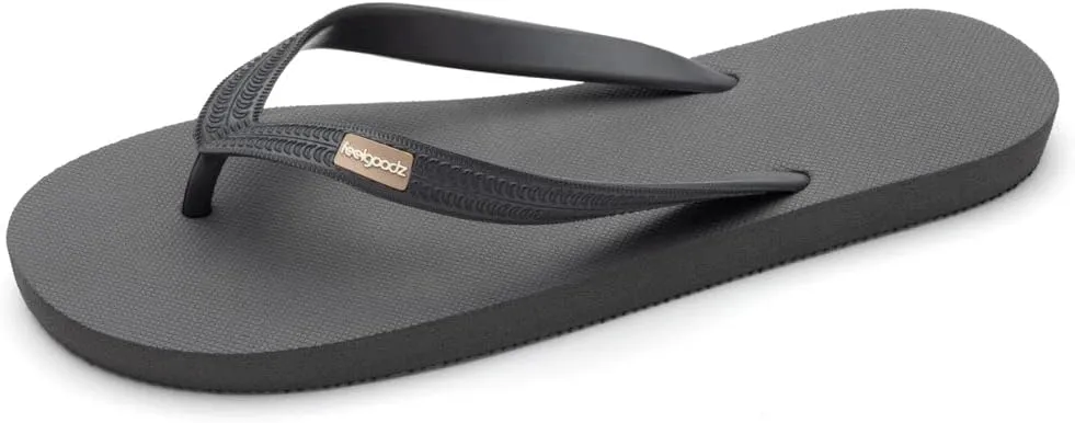 Feelgoodz Mens Classicz Rubber Flip-Flops - Waterprooof, 100% Natural Rubber & All-Vegan Sandals, Fair Trade Certified Slippers, Consciously Sourced & Artisan-Crafted