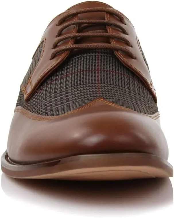 Ferro Aldo Arthur MFA139001D Mens Wingtip Two Tone Oxford Black and White Spectator Dress Shoes