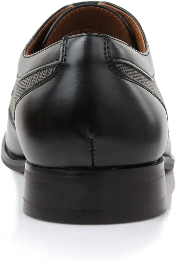Ferro Aldo Arthur MFA139001D Mens Wingtip Two Tone Oxford Black and White Spectator Dress Shoes