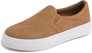 FEVERSOLE Women's Casual Slip On Sneaker Comfort Walking Loafer Flats