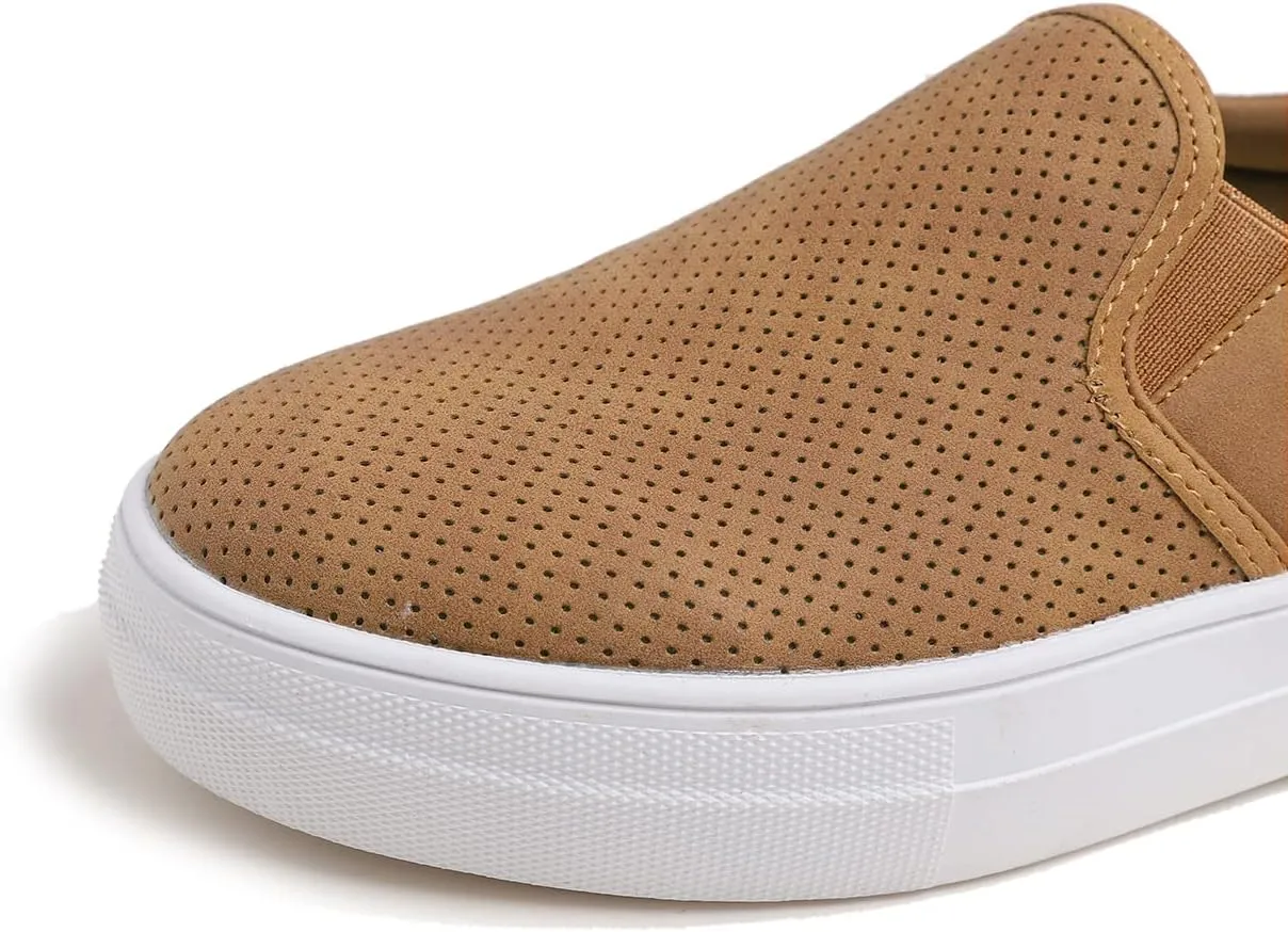 FEVERSOLE Women's Casual Slip On Sneaker Comfort Walking Loafer Flats