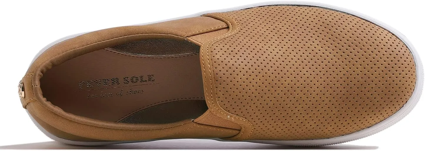 FEVERSOLE Women's Casual Slip On Sneaker Comfort Walking Loafer Flats