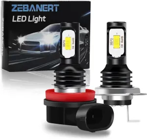 Fit For 2006-2007 2011-2020 Suzuki GSXR 600 750 Fog lamps Bulbs, H7 H11 High Beam and Low Beam Bulbs Combo, 8000LM 6500K Bright White, Plug and Play, 2-Pack