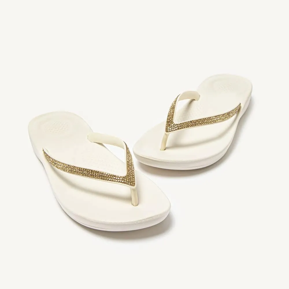 Fitflop Women's iQushion Sparkle Flip Flops