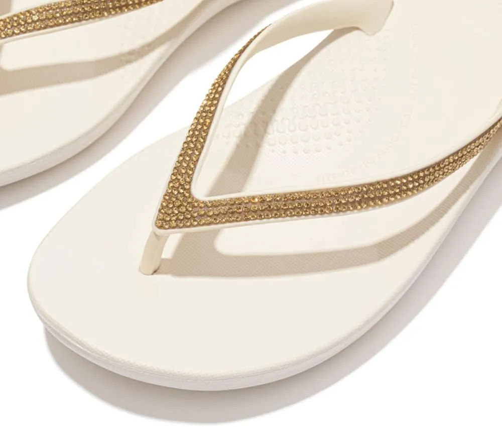 Fitflop Women's iQushion Sparkle Flip Flops