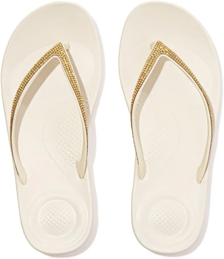 Fitflop Women's iQushion Sparkle Flip Flops