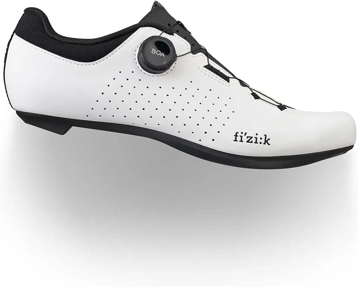 Fizik Unisex Vento Omna Road-Biking-Shoes, White/Black, 5.5 US Men