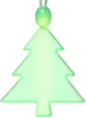 FlashingBlinkyLights Green LED Christmas Tree Light Up Necklace