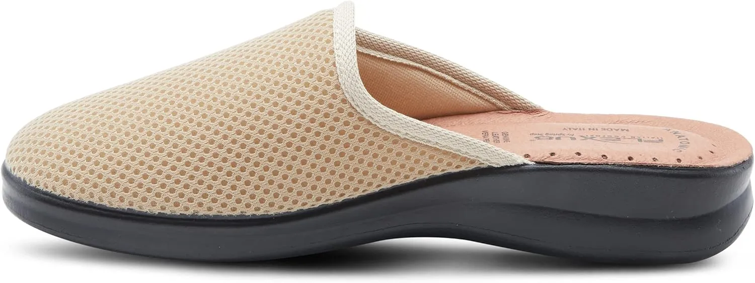 Flexus Spring Step Scuff Slippers for Women - Lightweight House Slippers for Woman - Flexible Round Shape Ladies Slippers for Indoor Use