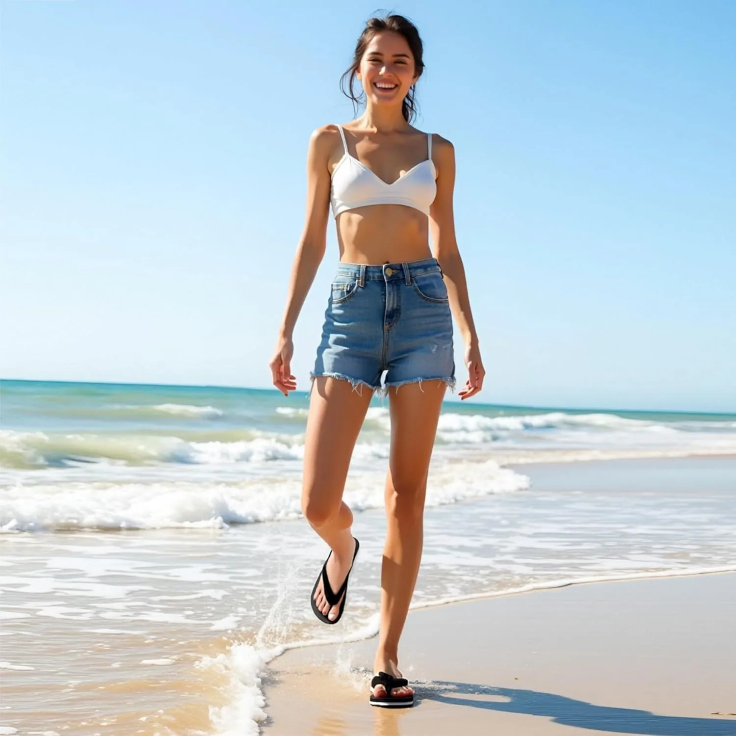 Flip Flops for Women,Yoga Mat Flip Flops Women,Beach Thong Sandals for Women,Indoor and Outdoor Womens Flip Flops