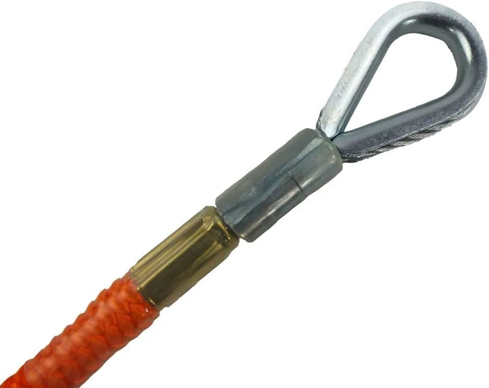 Flip Line Kit with Aluminum Swivel - 1/2 inch (8 feet - 15 feet) | Premium Quality | Ideal for Climbing Lanyard, Lineman’s Belt and Rope