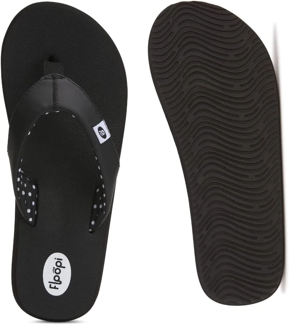 Floopi Flip Flops for Women Flat Yoga Mat Thong Womens Sandals Ladies Beach Sandals with Indoor & Outdoor Anti Skid Soles