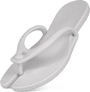 Foldable Flip-Flop Travel Slippers Shower Shoes Slides Summer Camp Sandals Soft Comfy Non-Slip Quick Dry House Bathroom Gym Spa Pool Sandals Beach