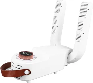 Foot Dryer, Deodorizing Quiet Quick Drying Constant Temperature White Shoe Dryer 90 Degree Folding ABS for Home (Changor5g6z12efsx-11)